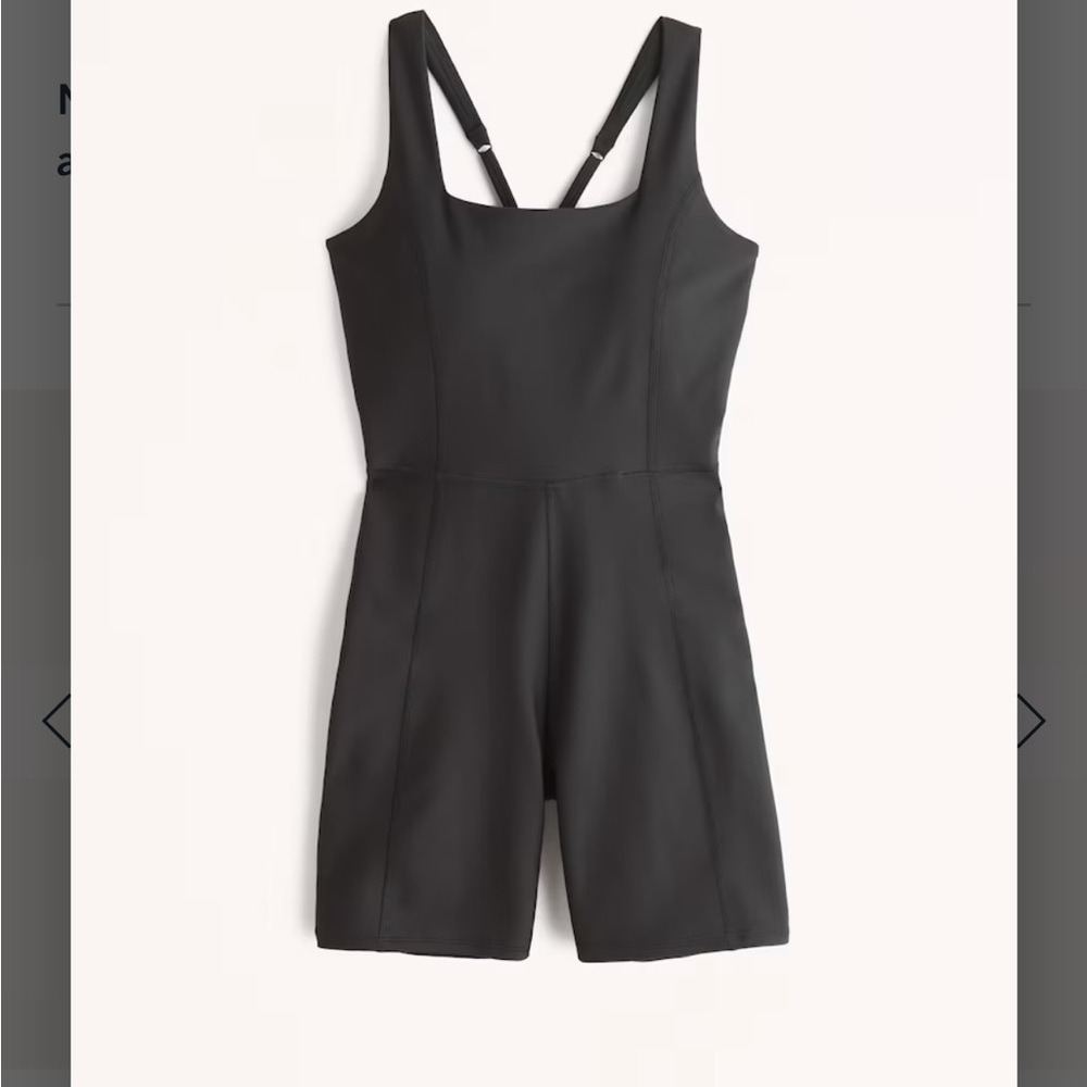 NWT Abercrombie & Fitch YPB sculptLUX Squareneck Active Romper